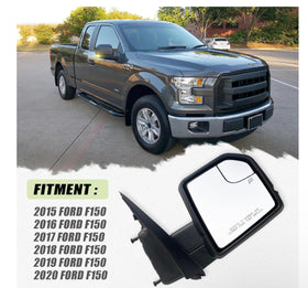 Side mirrors fits Ford F-150 2015 - 2020 8 pins Power Heated  Signals temp sensor - 0