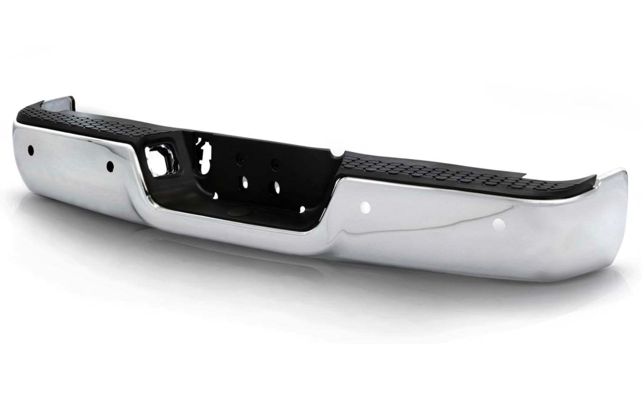 NEW Steel Rear Bumper Face Bar for 2009-2018 Dodge Ram 1500 Series CH1103122 w/o dual exhaust with Sensor holes - 0