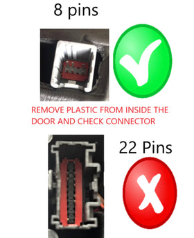 Towing mirror fits Ford F150 2015 - 2018 8 pins Passenger side RH Power Heated Signals , temp sensor - 0