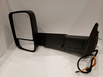 Power folding Tow Mirror Fits Dodge Ram 2009 - 2018 Black Driver side Power Heated - 0