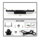 Rear Complete bumper assembly for Ford F-150 2009 - 2014 w/o sensor holes Chrome FO1103166-2