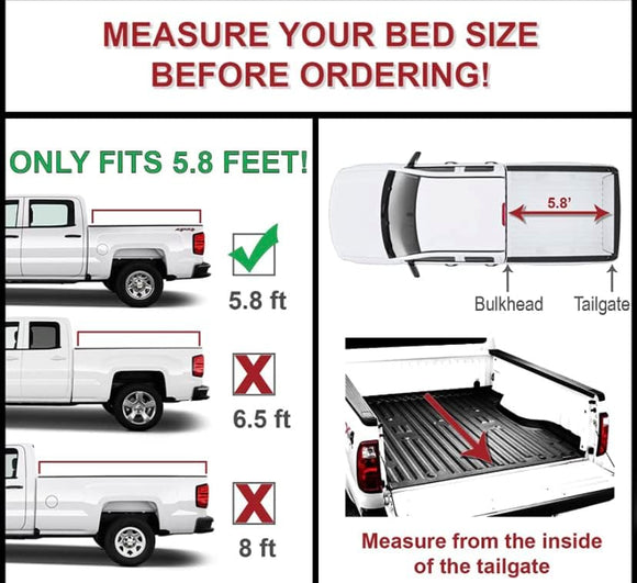 Cheetah Pro Tonneau cover Truck Bed Cover for  Chevy Silverado GMC Sierra 2019 - 2025 5.8FT