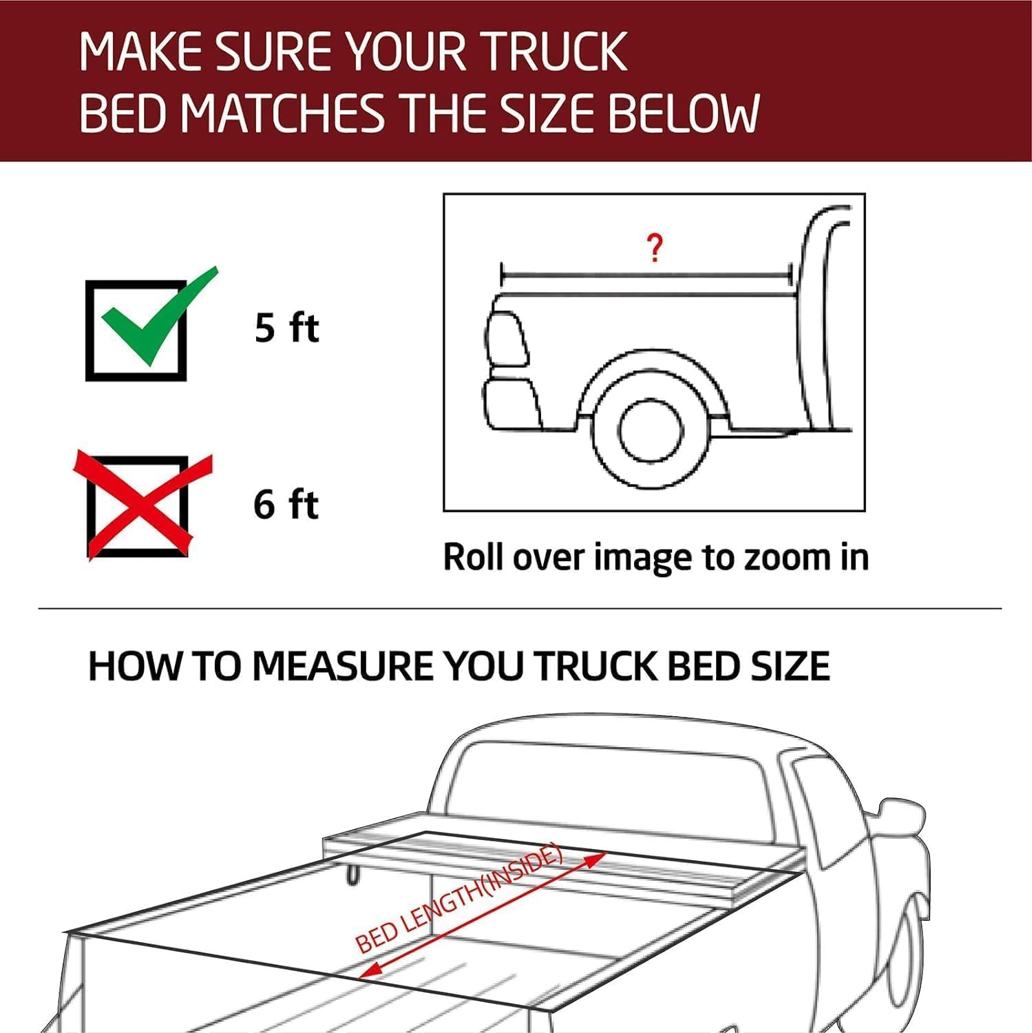 Cheetah-Pro FB Series Flip Back Hard Trifold Tonneau Cover for Nissan Frontier 5FT 2015 -2024