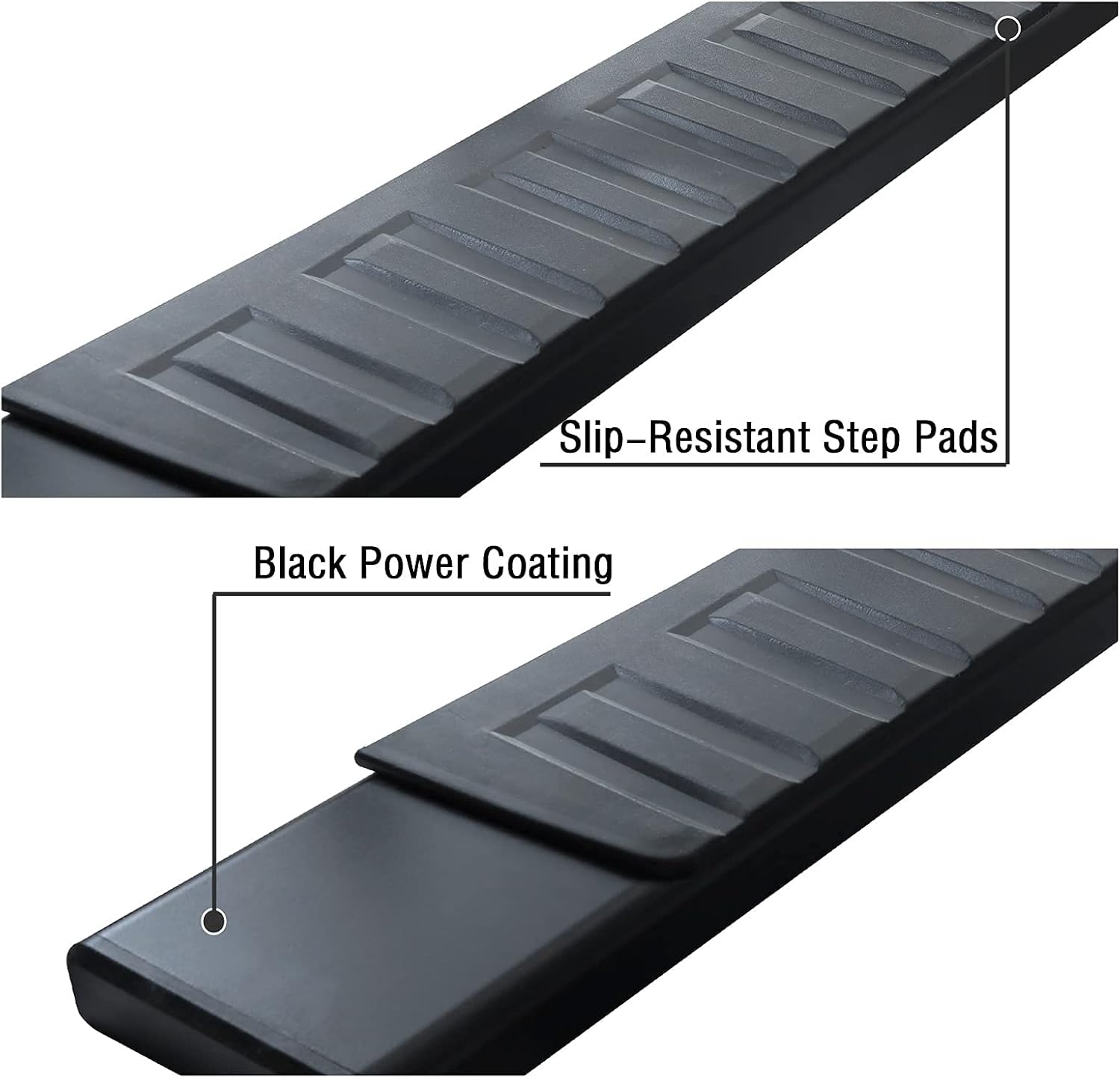 Cheetah Pro Running boards side steps for Ford Superduty F250 F350 2017 - 2025 Black Extended Cab / Super cab