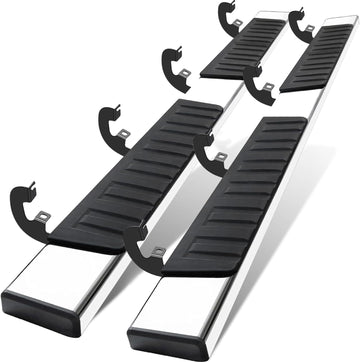 Cheetah pro Running Boards Compatible with 2019-2024 Chevy Silverado/GMC Sierra 1500, 2020-2024 Silverado/Sierra 2500HD 3500HD Side Steps Nerf Bars (Excl. 2019 1500 LD) Chrome