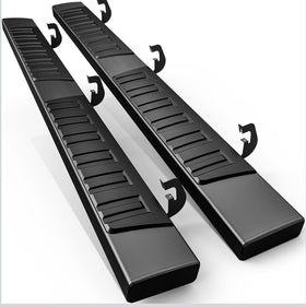 Cheetah Pro Running Boards 6 inches Aluminum Side Steps, Nerf Bars, Compatible 2007 -2018 Chevy Silverado/GMC Sierra (2019 2500HD/3500HD) (Gas Engine ONLY), Black Extended cab (Copy)