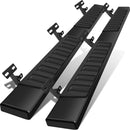 Cheetah Pro Running Boards Black Textured 6" wide for Ram 1500 2009 - 2024 Classic Models Crew cab-1