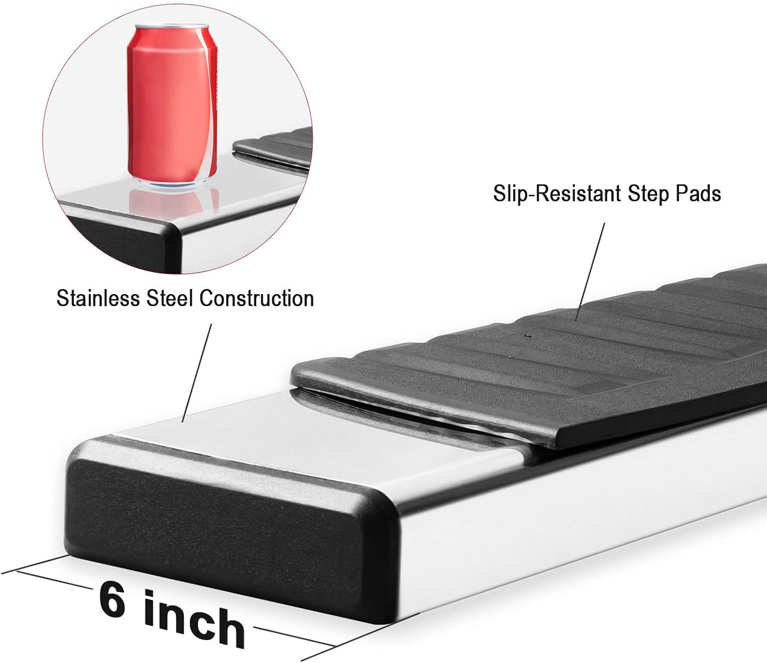 Cheetah pro Running boards for Ram 2009 -2018 1500 ( 2019 - 2024 Classic ) ( 2010 - 2024 2500 3500 )Chrome stainless steel - 0