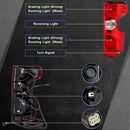 Tail Light Rear Lamp Compatible With 2019 2020 2021 2022 2023 Chevy Silverado 1500 2500HD 3500HD Halogen Type NON-LED Model Left Driver Side Taillight Brake Signal Assembly with Bulb & Harness-2