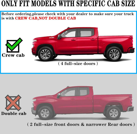 Cheetah pro Running Boards Side steps Nerf bars for 2019-2025 Chevy Silverado/GMC Sierra 1500, 2020-2024 Silverado/Sierra 2500HD 3500HD Side Steps Nerf Bars (Excl. 2019 1500 LD) Crew Cab