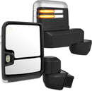 Towing mirrors set for Silverado 1500 2019 - 2024 power heated turn Signal Chrome-1