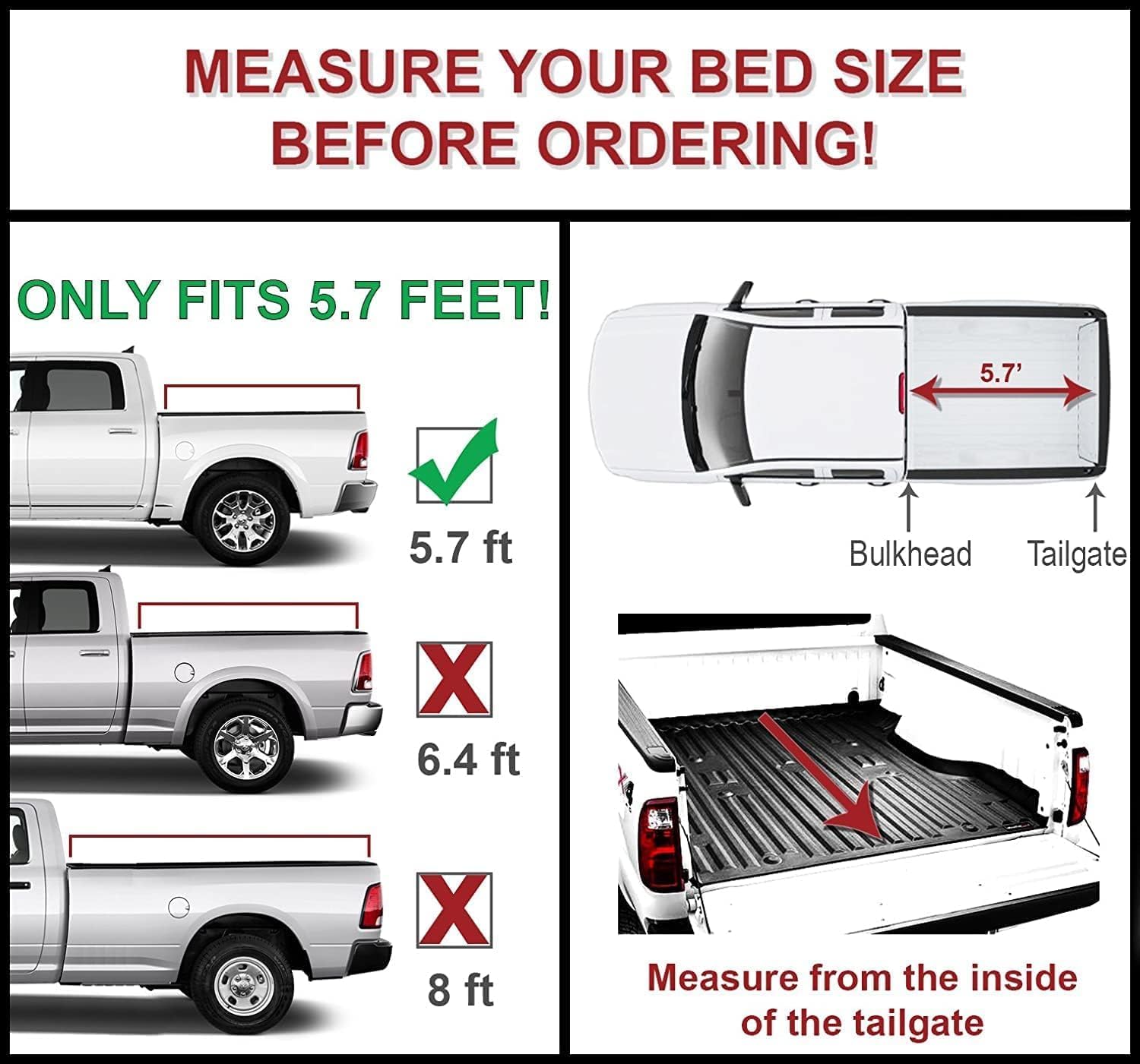 Cheetah pro FB series hard trifold tonneau cover for 2022 - 2025 Tundra 57FT