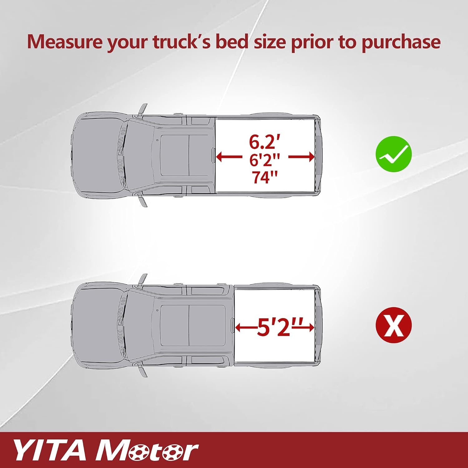 Cheetah-Pro FB Series Tonneau Cover for GMC Canyon Truck Bed Cover for  6FT Bed
