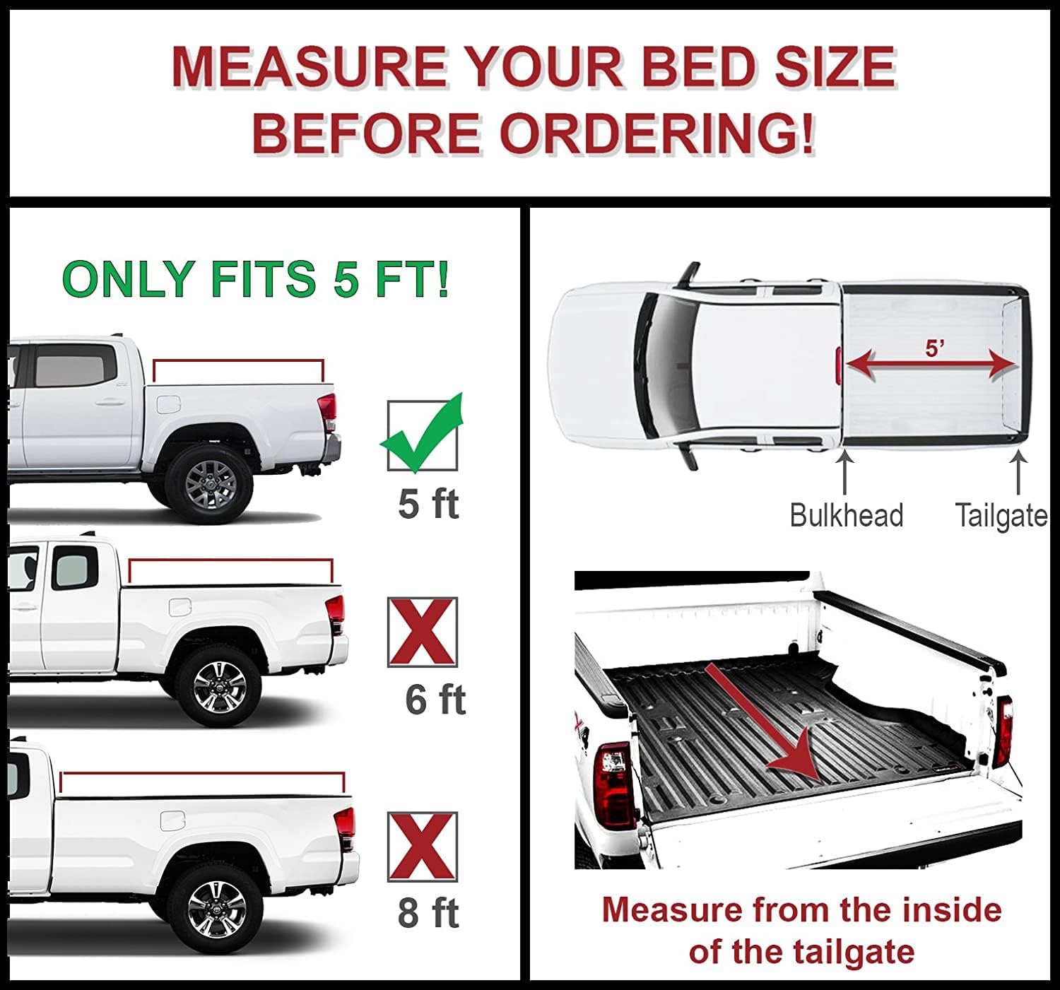 Cheetah-Pro FB Series Tonneau Cover for GMC Canyon Truck Bed Cover for  5 FT Bed