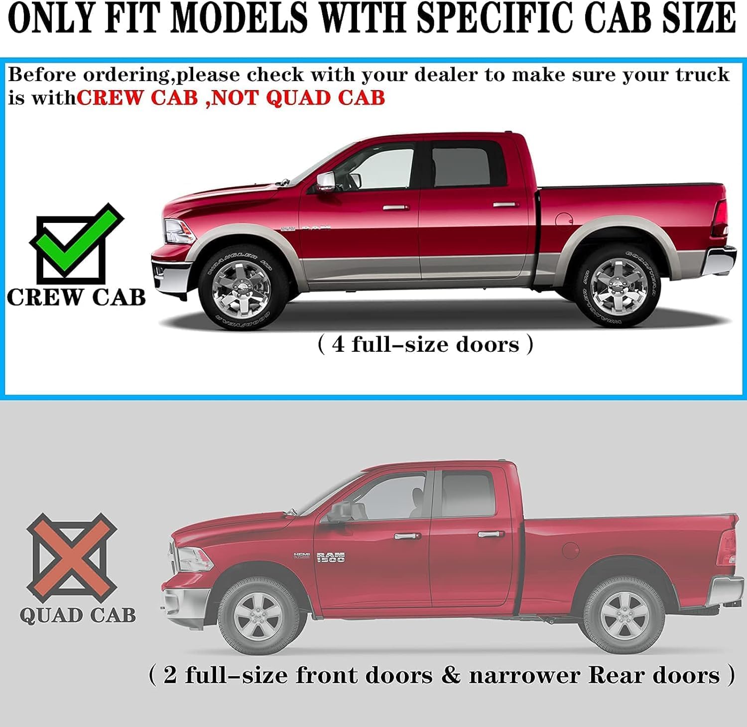 Cheetah Pro Running Boards 6 inches Aluminum Side Steps, Nerf Bars, Compatible with 2007-2018 Chevy Silverado/GMC Sierra 1500 & 2007-2019 2500HD/3500HD (Gas Engine ONLY), Chrome Crew cab