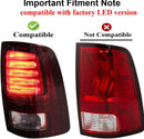 For 2009-2018 Dodge Ram 1500 Upgrade Full LED Tail Lights Brake Lamps Left+Right smoked-4