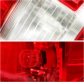 Rear Right Tail Light W/Bulbs Compatible with 2018-2020 Ford F-150 Replacement for JL3Z-13404-H FO2801265 Taillight Red Lens Chrome Housing - 0