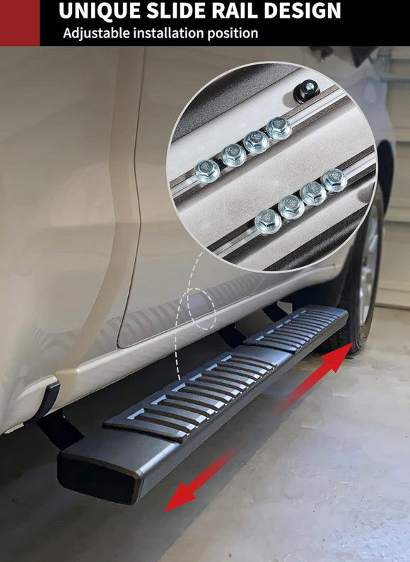 Cheetah pro Running Boards Side steps Nerf bars for 2019-2025 Chevy Silverado/GMC Sierra 1500, 2020-2024 Silverado/Sierra 2500HD 3500HD Side Steps Nerf Bars (Excl. 2019 1500 LD) Extended cab