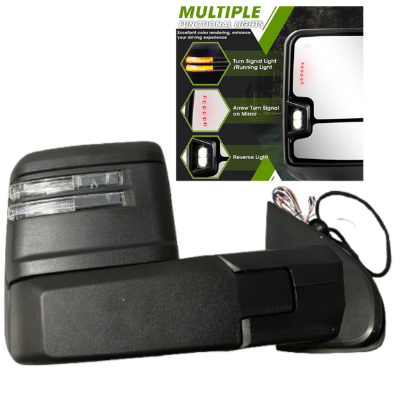 Towing Mirrors for Chevy Silverado Gmc Sierra 2014 - 2018 LH RH set upgrade
