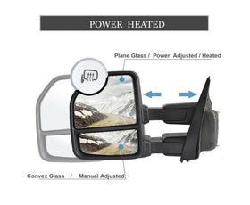 Towing mirror fits Ford F150 2015 - 2018 22 pins Driver side LH Power Heated Signals , puddle lights, temp sensor - 0