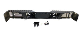 Rear Complete bumper assembly for Ford F-150 2009 - 2014 with sensor holes Chrome FO1103167 - 0