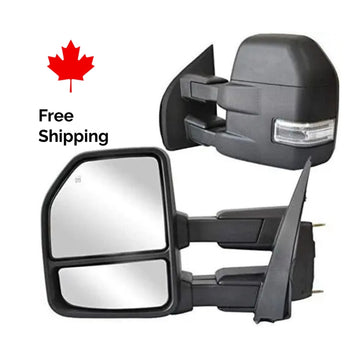 Towing mirrors fits Ford F150 2015 - 2020 22 pins Power Heated Signals puddle light