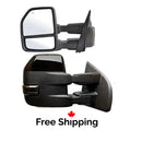 Towing mirrors fits Ford F-150 2015 - 2020 22 pins Power Heated  Smoked Signals temp sensor-1