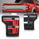 2015 - 2017 Tail lamps set for Ford F-150 smoked led SKU: TEC-FD0010001SM-1