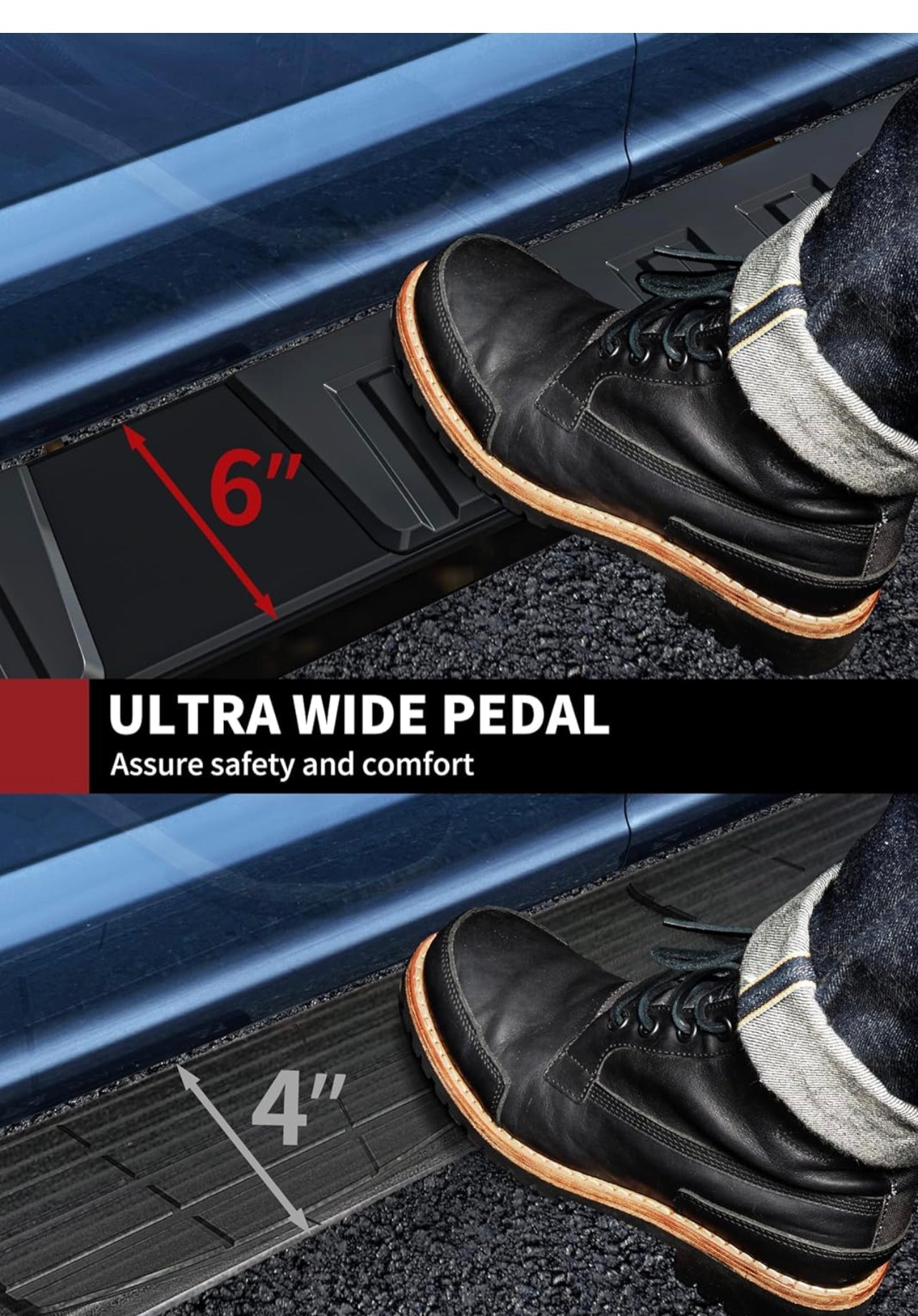 Cheetah pro Running boards side steps Nerf bars for Ram 2019 - 2025 1500  ( New Body Style ) Black - 0