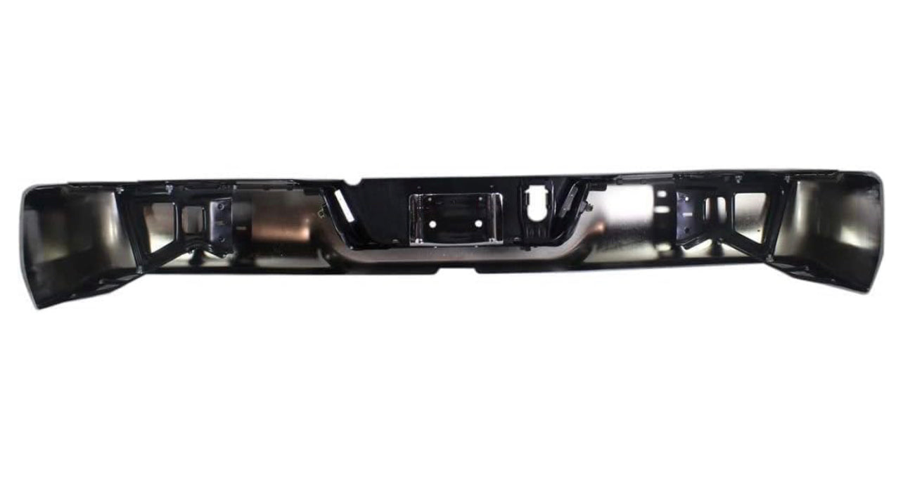 NEW Steel Rear Bumper Face Bar for 2009-2018 Dodge Ram 1500 Series CH1103117 W/O dual exhaust w/o Sensor holes Chrome - 0