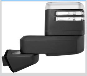 Driver Sidr LH Tow mirror for Silverado 1500 2019 - 2024 power heated turn Signal Chrome - 0