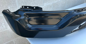 Tecman Front bumper face bar steel for Ford F150 2021-2023 smooth black without Fog lamp holes without sensor holes - 0