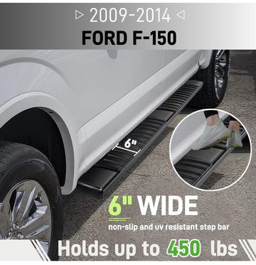 Cheetah pro Running boards side steps Nerf bars for Toyota Tacoma 2005 - 2023 Black 6” Access cab / Extended cab - 0