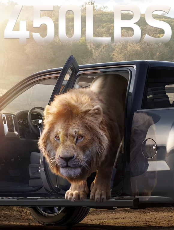 Cheetah pro Running boards side steps nerf bars Chrome for Toyota Tundra 2022 - 2025 Black 6” Extended/ Double cab