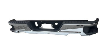 Rear Bumper for Silverado GMC Sierra 2019-2023 1500 Chrome Without/Park assist sensor holes W/Dual Exhaust Partlink GM1102576 - 0