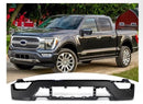 Tecman Front bumper face bar steel for Ford F150 2021-2023 smooth black without sensor holes FO1002461-2
