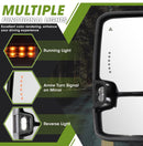 Towing mirrors set for Toyota Tundra 07 - 21 Power heated turn signal smoke lens-5