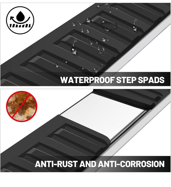 Cheetah Pro Running boards side steps Nerf bars Chrome for Ford F150 2009 - 2014 Super cab