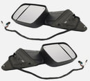 Towing Mirrors for 2019-2022 Ram 2500 3500 - Dodge Tow Mirror with Power Glass Heated Turn Signal Light Puddle Lamp Temp Sensor Flip up Pair Set black-1