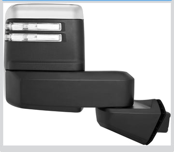 Passenger side RH Tow mirror for Silverado 1500 2019 - 2024 power heated turn Signal Chrome