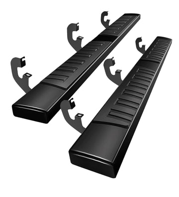 Cheetah 6 Inches Running Boards Compatible with 2015-2025 Chevrolet Colorado/GMC Canyon Crew Cab, Aluminum Black