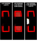 Tecman Taillights for Chevy Silverado 1500 2500 3500 LED Black housing smoked pair LH RH assembly-3