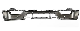Tecman Front bumper face bar steel for Ford F150 2021-2023 chrome with 4 sensor holes FO1002464 - 0