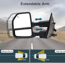 Towing mirrors for Ford F-150 2007 - 2014 Power, heated , Marker light turn signal. Puddle lights .-5