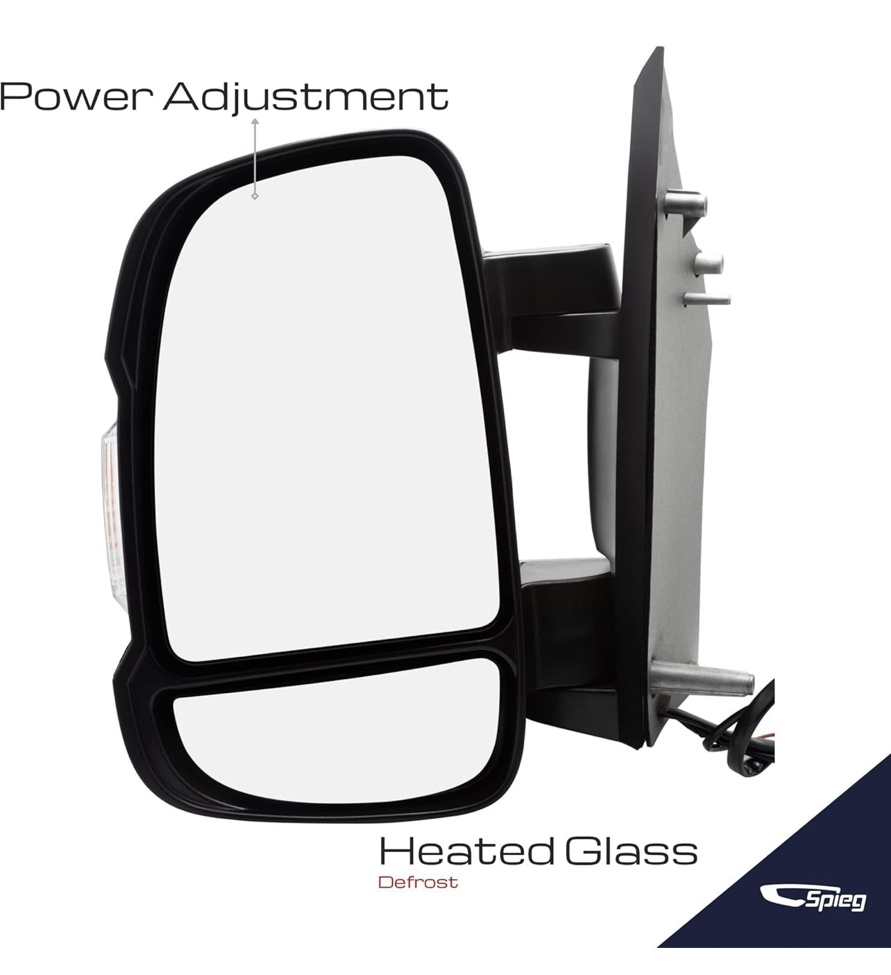 Tecman Left Driver side mirror for Ram Promaster 2014-2025 Power heated turn signal manual folding temperature sensor - 0