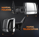 Towing mirrors set for Toyota Tundra 07 - 16 Power heated turn signal smoke lens-3