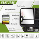 Switch back Tow mirrors set for Silverado 1500 2019 - 2024 power heated turn Signal-2