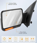 Side mirror for Ford F-150 2004 - 2014 Power Heated Chrome Pair-2