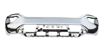 Front Bumper face bar 16-18 Compatible With GMC SIERRA 1500 Chrome - Without Park Sensor Holes OE Replacement Partslink GM1002867 - 0