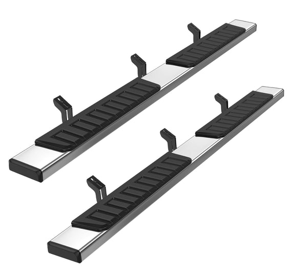 Cheetah pro Running boards side steps Nerf bars Chrome for Toyota Tundra 2007 - 2021 Black 6” Crew Max